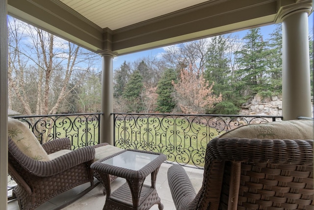 view of balcony