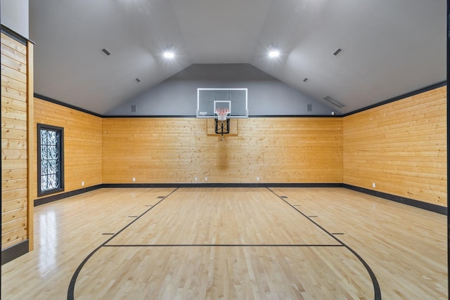 view of basketball court