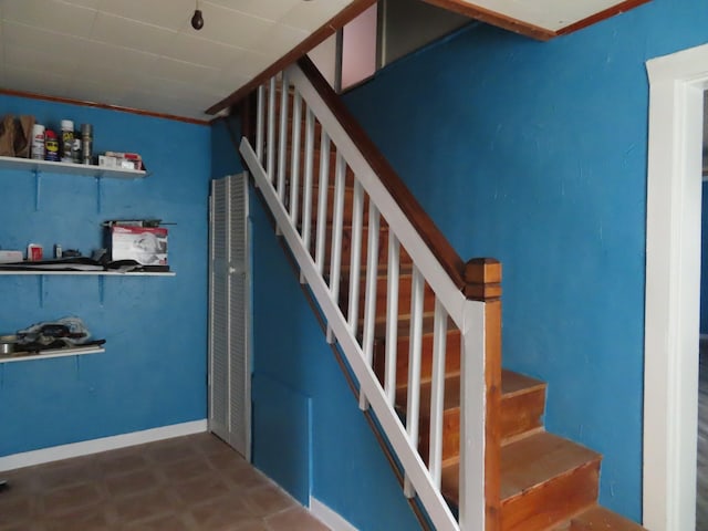 view of stairs