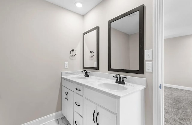 bathroom with vanity