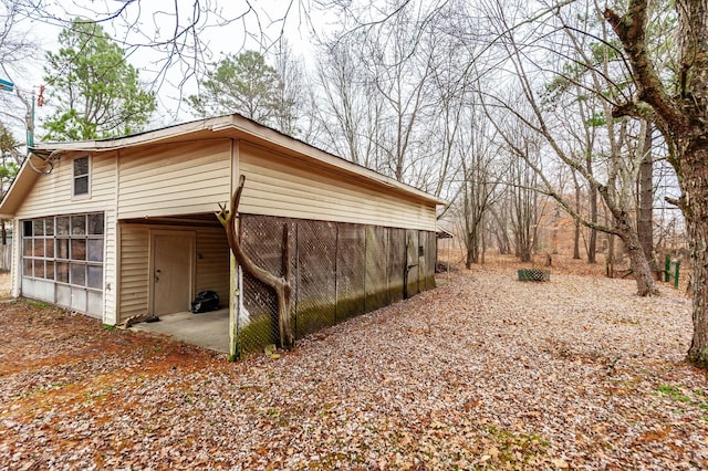 exterior space with a sunroom