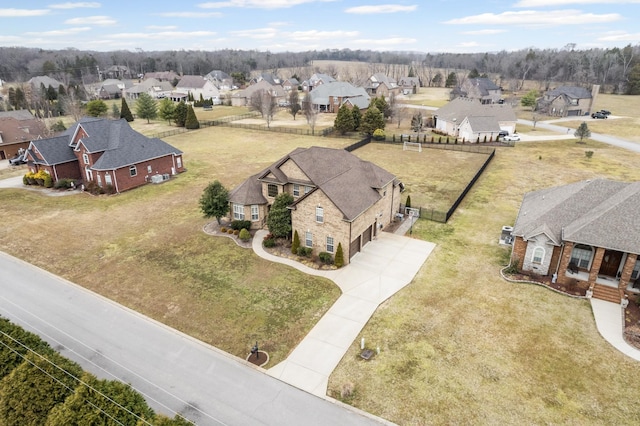 birds eye view of property