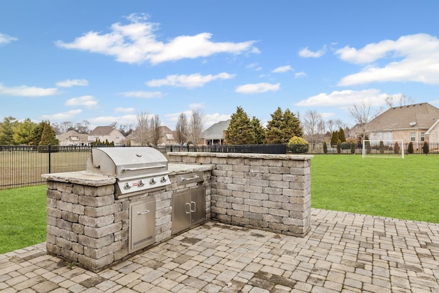 view of patio / terrace featuring area for grilling