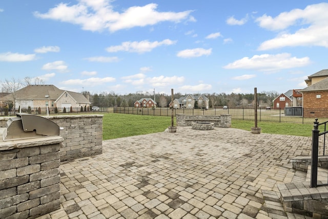 view of patio / terrace featuring area for grilling