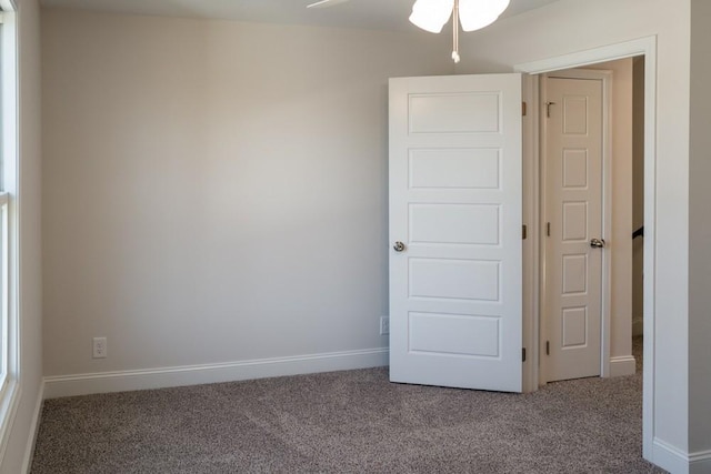 unfurnished bedroom featuring carpet floors