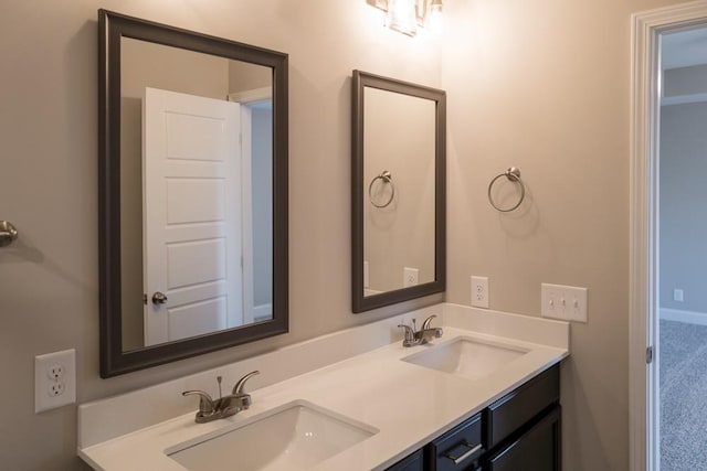 bathroom featuring vanity