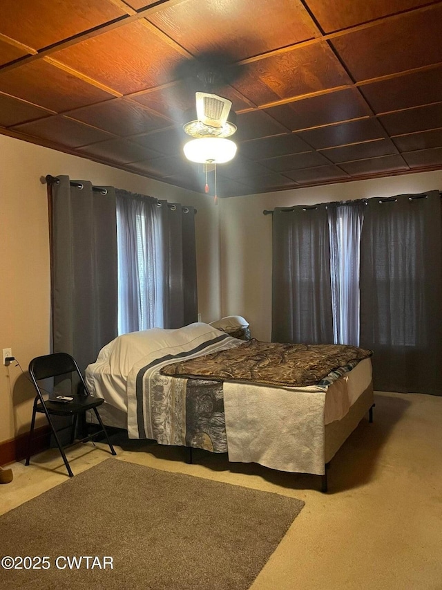 bedroom featuring carpet flooring