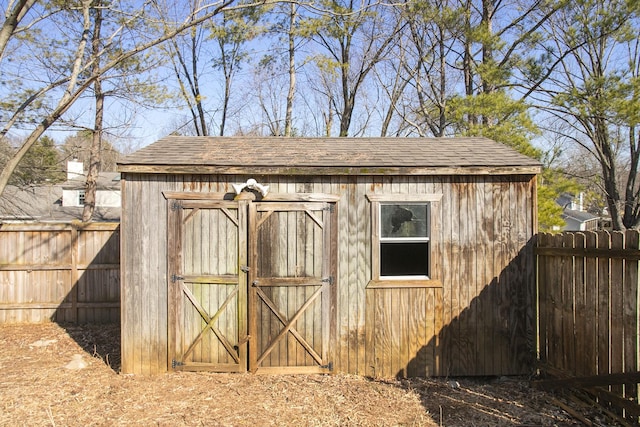 view of outbuilding