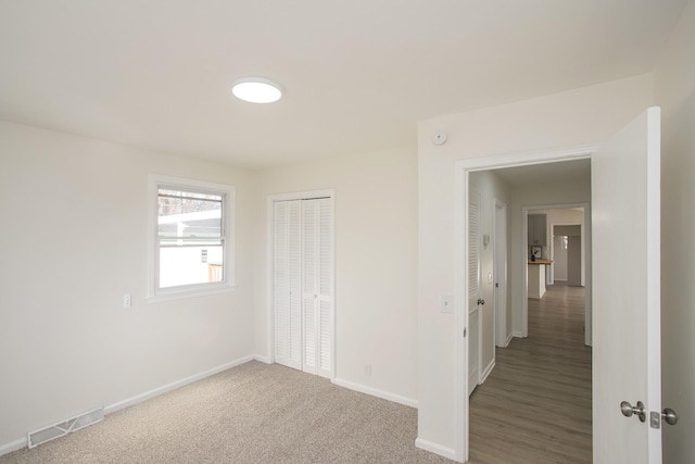 interior space featuring carpet floors