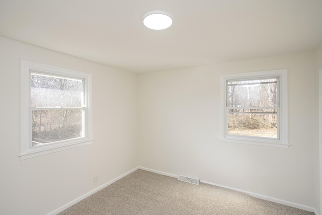 view of carpeted empty room