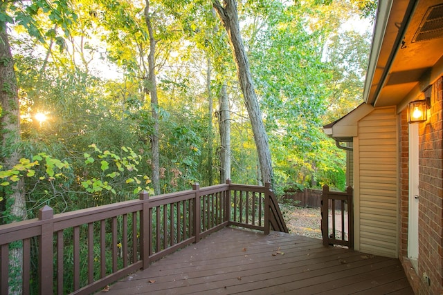 view of wooden terrace