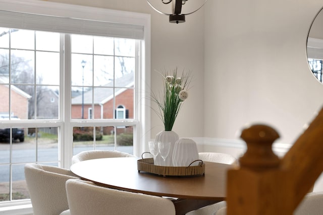 view of dining space