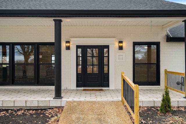 entrance to property with a porch