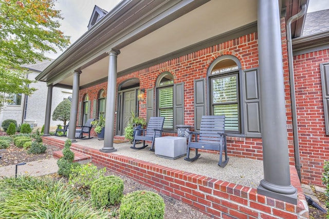 view of patio / terrace featuring a porch