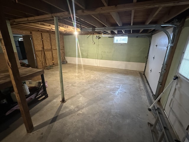 view of basement