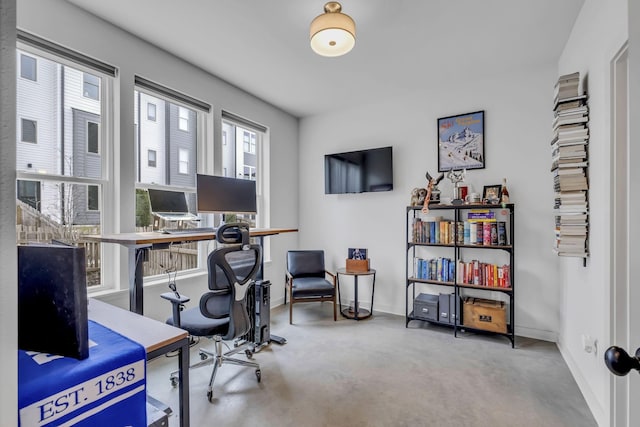 office featuring concrete floors