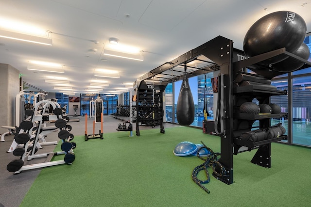 view of exercise room