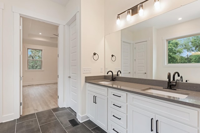 bathroom with vanity