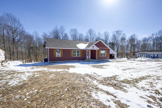 view of front of home with crawl space