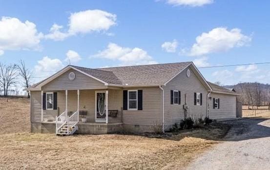 view of front of house with covered porch