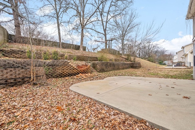 view of yard with a patio