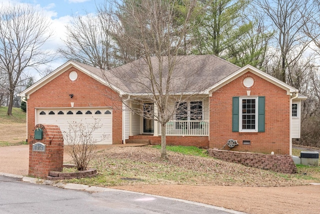 ranch-style house with a garage