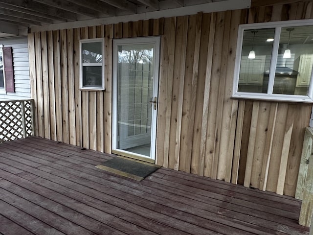 view of wooden terrace