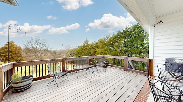 view of wooden terrace