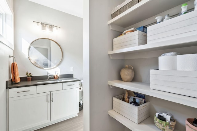 bathroom with vanity