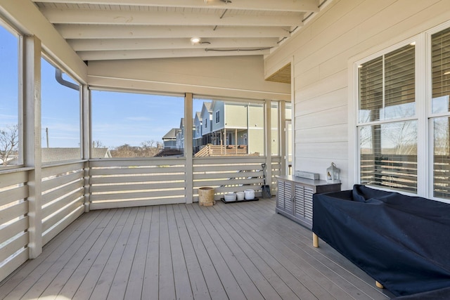 wooden deck featuring grilling area