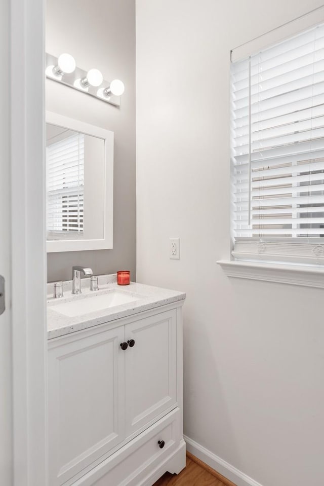 bathroom featuring vanity