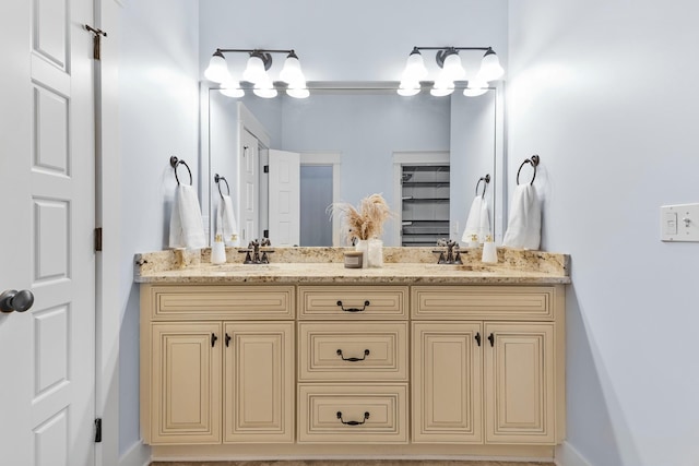 bathroom featuring vanity