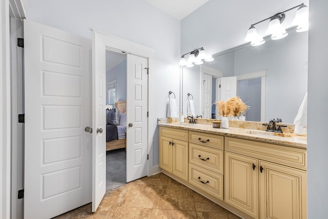 bathroom with vanity