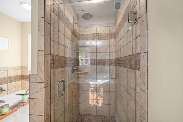 bathroom with walk in shower