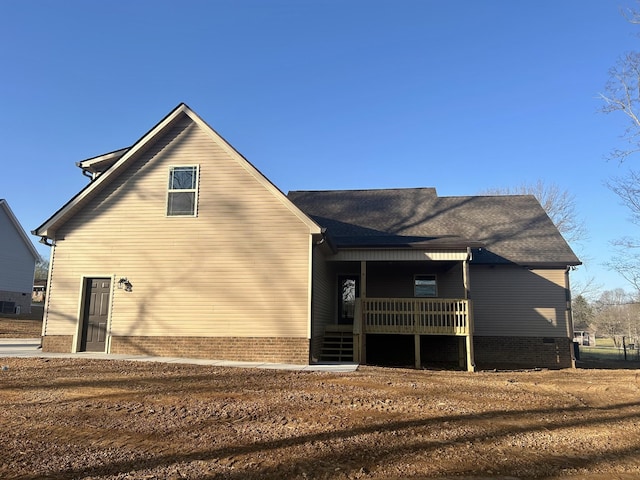 view of back of property