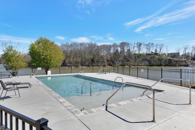 view of pool with a patio