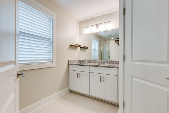 bathroom with vanity