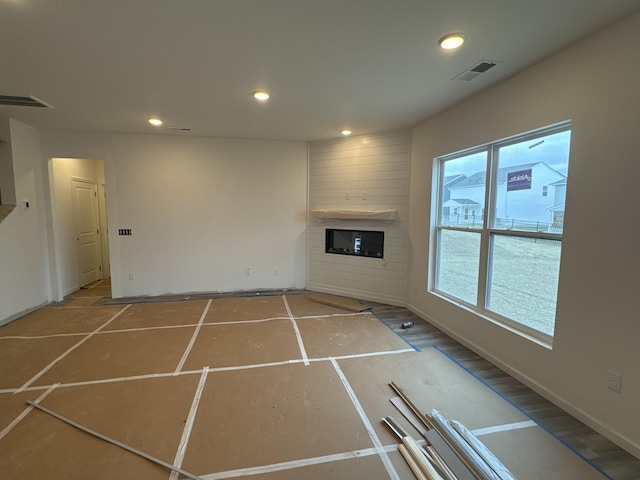 view of unfurnished living room