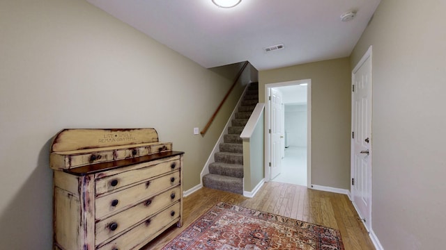 interior space featuring hardwood / wood-style flooring