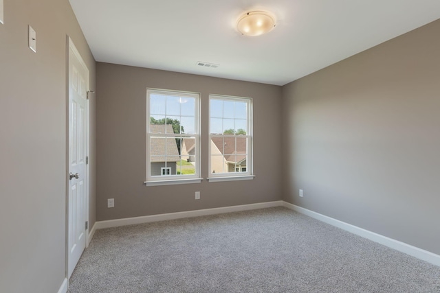 view of carpeted empty room