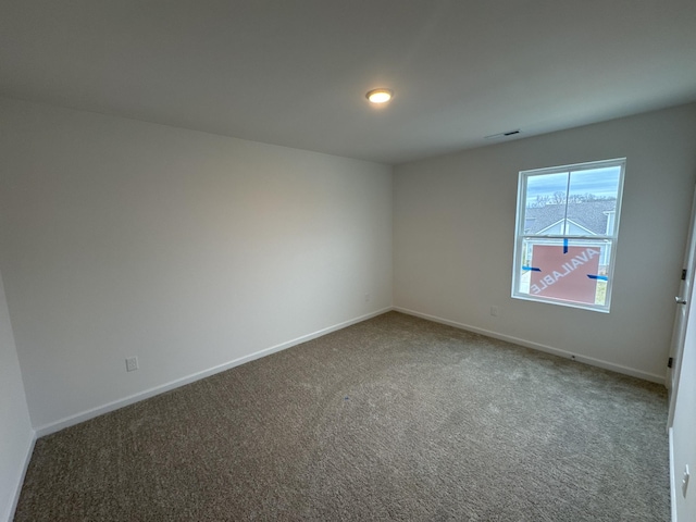 view of carpeted empty room