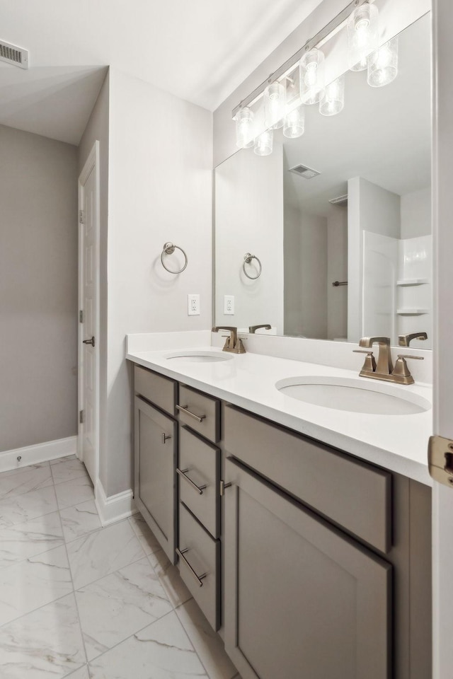 bathroom with vanity