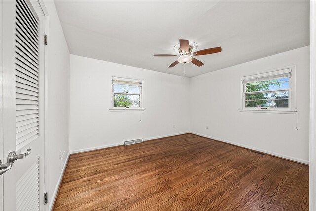 515 E 4th St, Cookeville, TN 38501 - unfurnished room with healthy amount of natural light, wood finished floors, and ceiling fan