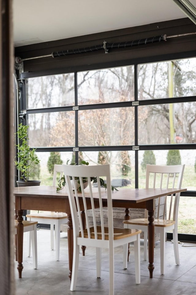 sunroom with plenty of natural light