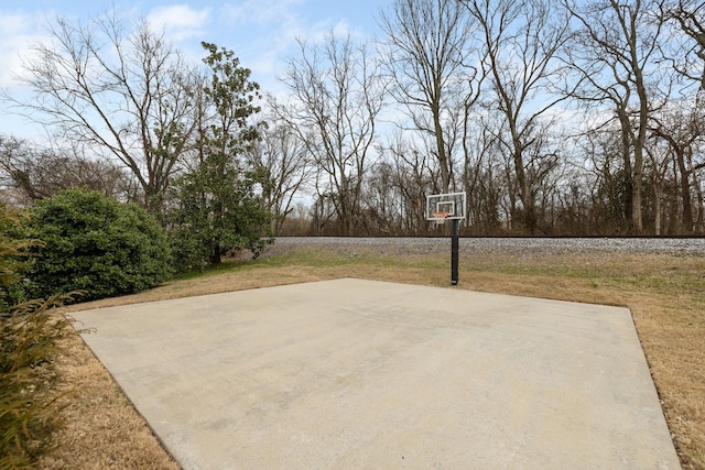 view of patio / terrace with basketball court