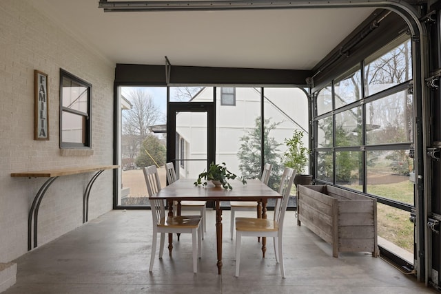 view of sunroom / solarium