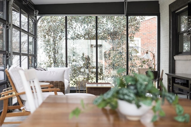 view of sunroom / solarium