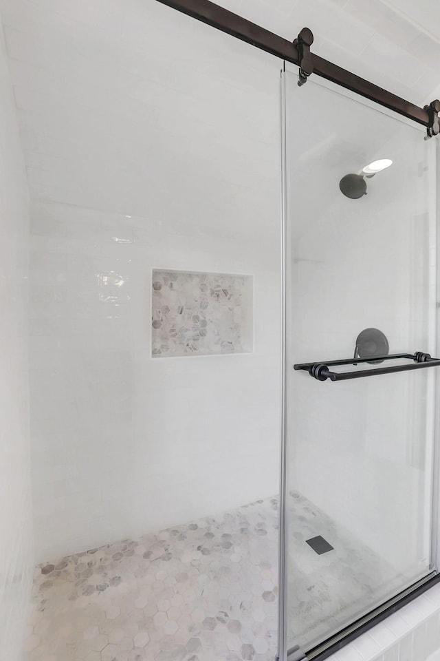 bathroom with walk in shower