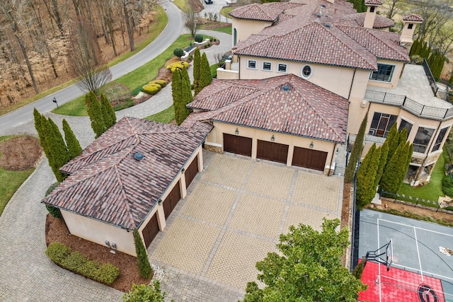 birds eye view of property