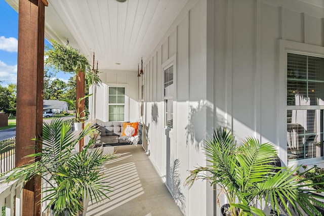 balcony with a porch